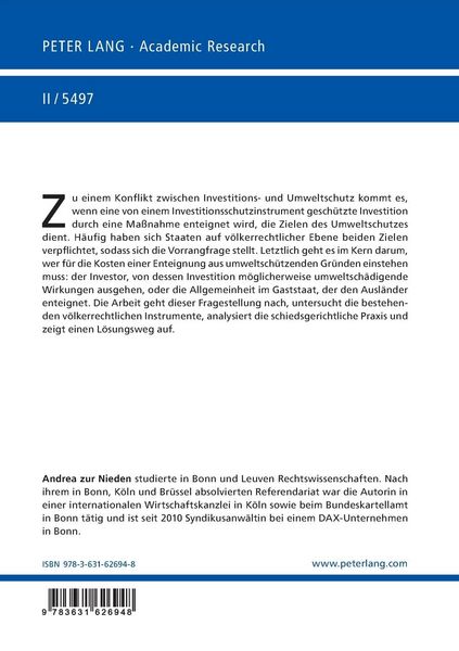 Produktbild: Investitionen, Enteignungen und Umweltschutz