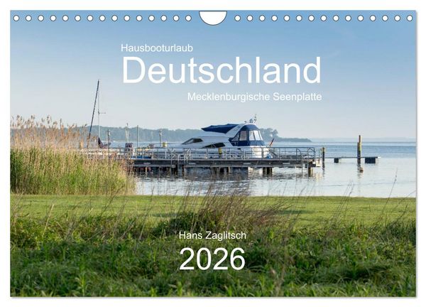 Produktbild: Hausbooturlaub Deutschland - Mecklenburgische Seenplatte (Wandkalender 2026 DIN A4 quer), CALVENDO Monatskalender
