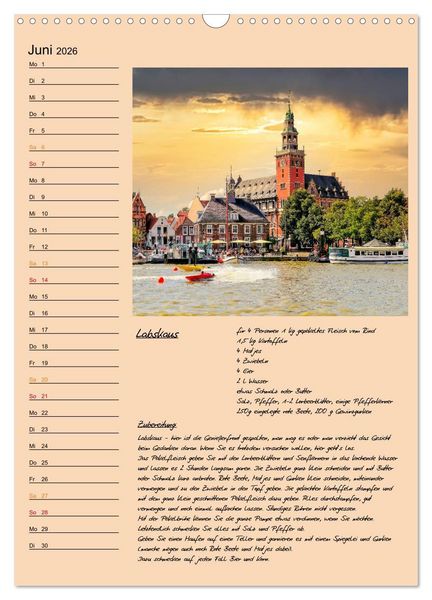 Produktbild: Ostfriesland - Appetit auf mehr (Wandkalender 2026 DIN A3 hoch), CALVENDO Monatskalender