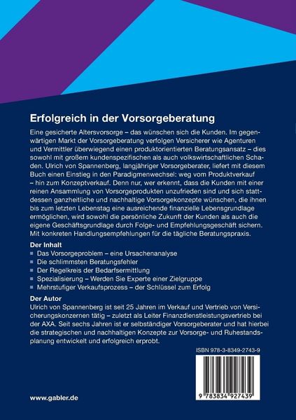 Produktbild: Erfolgreich in der Vorsorgeberatung