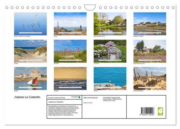 Produktbild: J'adore Le Cotentin (Calendrier mural 2026 DIN A4 vertical), CALVENDO calendrier mensuel