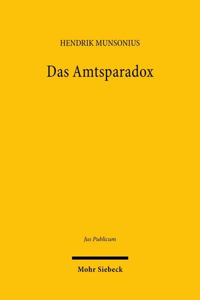 Produktbild: Das Amtsparadox
