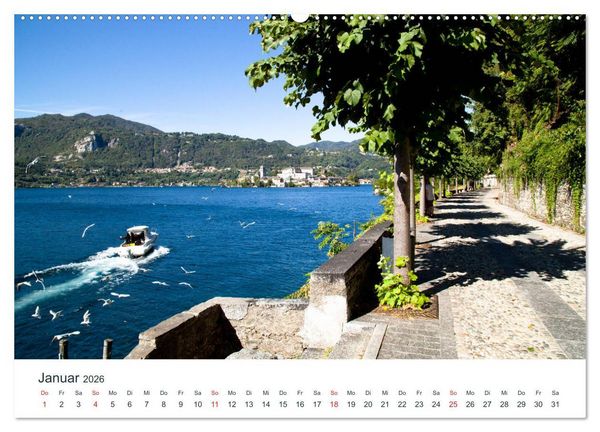 Produktbild: Mediterraneo - Lago di Como, Lago Maggiore, Lago d'Orta (Wandkalender 2026 DIN A2 quer), CALVENDO Monatskalender