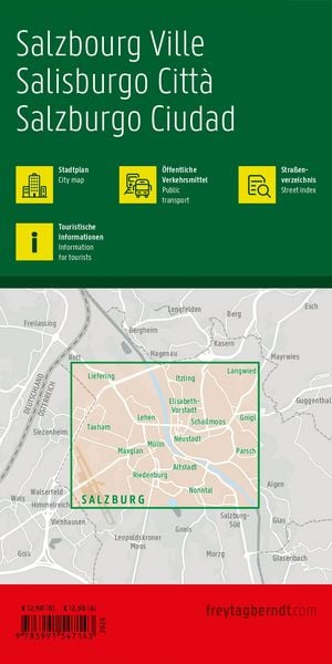 Produktbild: freytag & berndt Stadtplan Salzburg Stadt 1:7.500