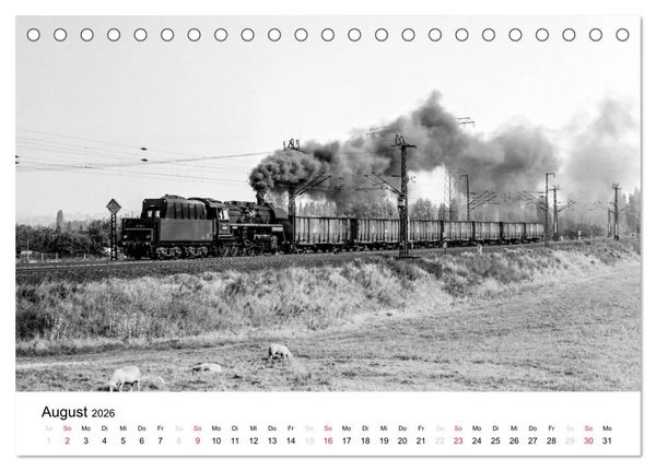 Produktbild: Dampfloks in der DDR (Tischkalender 2026 DIN A5 quer), CALVENDO Monatskalender