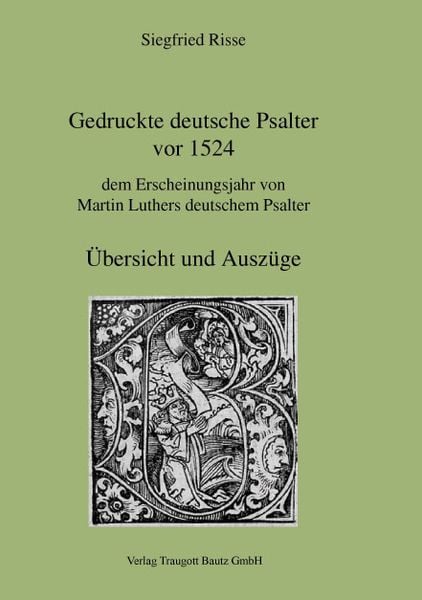 Produktbild: Gedruckte deutsche Psalter vor 1524