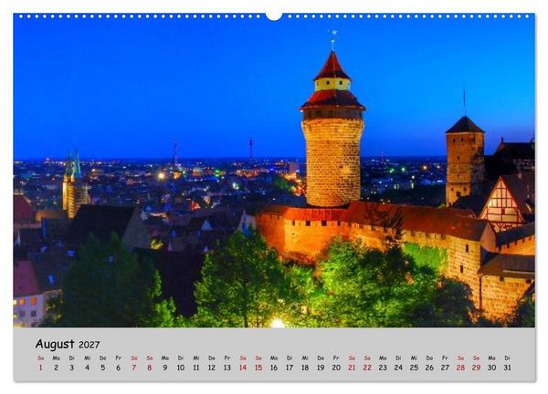 Produktbild: N&uuml;rnberg. Du bist so sch&ouml;n (hochwertiger Premium Wandkalender 2027 DIN A2 quer), Kunstdruck in Hochglanz