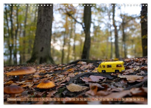 Produktbild: Miniature Caravaning: Gro&szlig;es Abenteuer mit kleinem Camper (Wandkalender 2026 DIN A3 quer), CALVENDO Monatskalender
