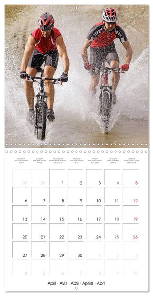 Produktbild: &Eacute;dition Sport fun : VTT - par monts et par vaux (Calendrier mural carr&eacute; 2026 30x30 cm) Calendrier double avec une page pour vos prises de notes