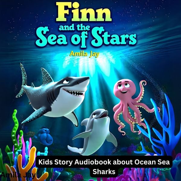 Produktbild: Finn and the Sea of Stars - Kids Story Audiobook about Ocean Sea Sharks