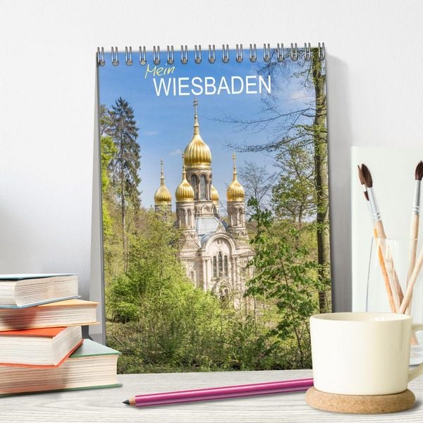 Produktbild: Mein Wiesbaden (Tischkalender 2026 DIN A5 hoch), CALVENDO Monatskalender