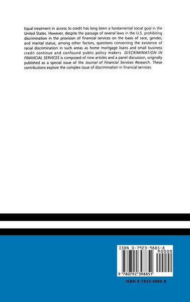 Produktbild: Discrimination in Financial Services