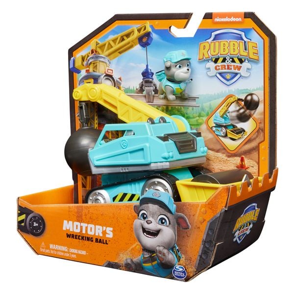 Rubble & Crew - Abrissbirnen-Baufahrzeug mit Motor-Figur (Basis Fahrzeug)