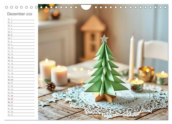 Produktbild: Papiertr&auml;ume - Die kreative Welt der Papierkunst (Wandkalender 2026 DIN A4 quer), CALVENDO Monatskalender