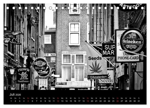 Produktbild: Amsterdam 2026 (Tischkalender 2026 DIN A5 quer), CALVENDO Monatskalender