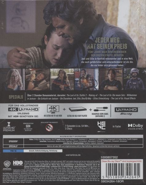 Produktbild: The Last of Us: Staffel 2 (3 4K-UHDs)