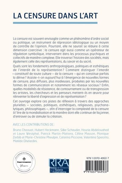 Produktbild: La Censure dans l'art