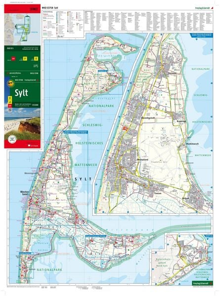 Produktbild: Sylt, Wander-, Rad- und Freizeitkarte 1:35.000, freytag & berndt, WKD 3759B, mit Infoguide