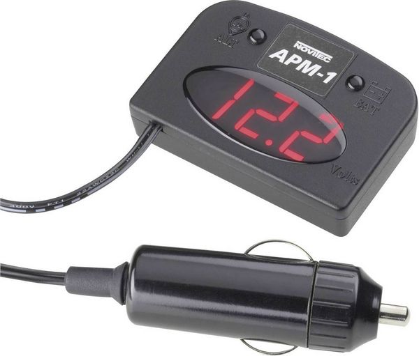 Novitec APM-1 Kfz-Spannungsmesser 12V Batterieprüfung 60mm x 43mm x 15mm