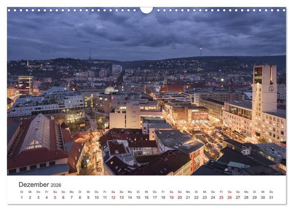 Produktbild: Stadtblick Stuttgart (Wandkalender 2026 DIN A3 quer), CALVENDO Monatskalender