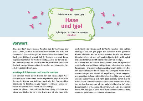 Produktbild: Hase und Igel. Erz&auml;hlschienen-Figurenset