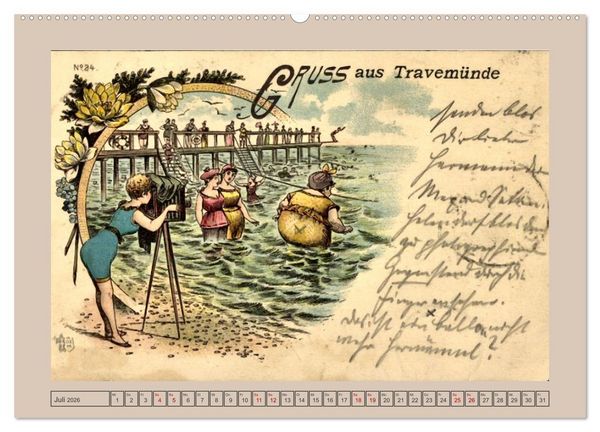 Produktbild: Gru&szlig; aus Travem&uuml;nde (hochwertiger Premium Wandkalender 2026 DIN A2 quer), Kunstdruck in Hochglanz