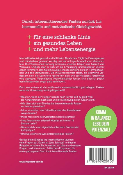 Produktbild: Intervallfasten leicht gemacht