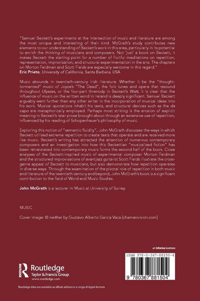 Produktbild: Samuel Beckett, Repetition and Modern Music