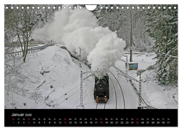 Produktbild: Mein Dampfbahnkalender 2026 (Wandkalender 2026 DIN A4 quer), CALVENDO Monatskalender