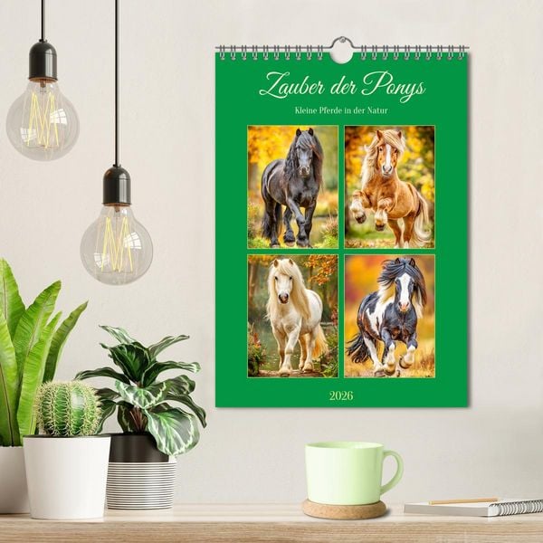 Produktbild: Zauber der Ponys. Kleine Pferde in der Natur (Wandkalender 2026 DIN A4 hoch), CALVENDO Monatskalender