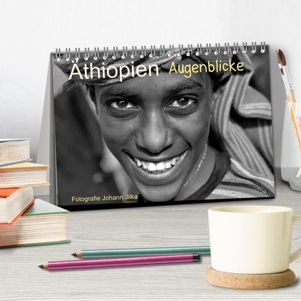 Produktbild: &Auml;thiopien Augenblicke (Tischkalender 2026 DIN A5 quer), CALVENDO Monatskalender