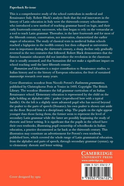 Produktbild: Humanism and Education in Medieval and Renaissance Italy