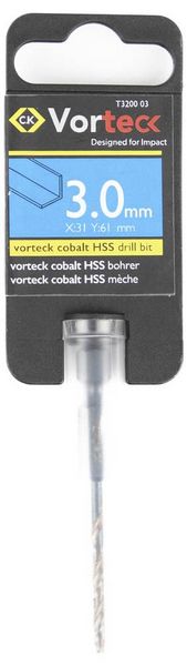 Produktbild: C.K T3200 03 HSS Mehrzweckbohrer 3mm Sechskantschaft 1St.