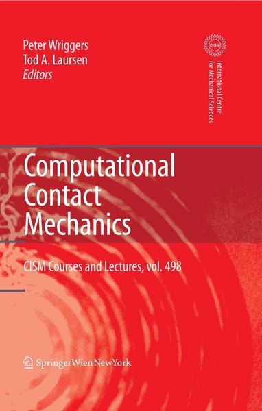 Produktbild: Computational Contact Mechanics