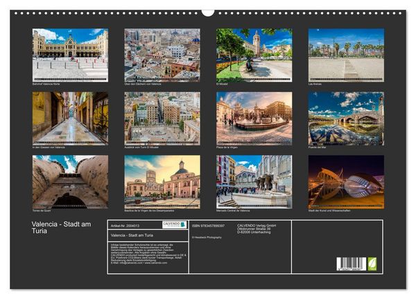 Produktbild: Valencia - Stadt am Turia (Wandkalender 2026 DIN A2 quer), CALVENDO Monatskalender