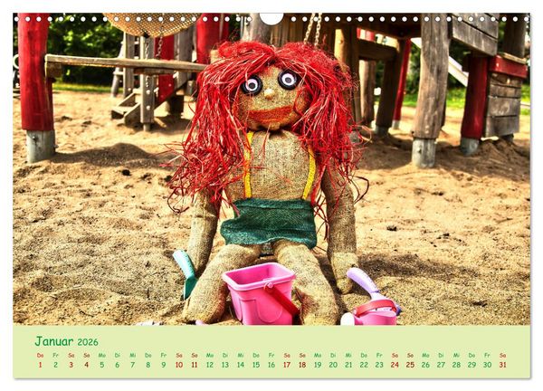 Produktbild: Mein Name ist Jute, wir sind auf dem Spielplatz (Wandkalender 2026 DIN A3 quer), CALVENDO Monatskalender