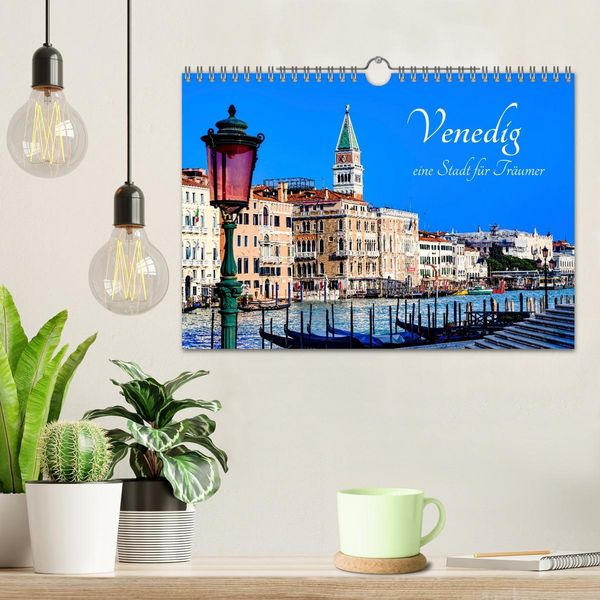 Produktbild: Venedig - eine Stadt f&uuml;r Tr&auml;umer (Wandkalender 2026 DIN A4 quer), CALVENDO Monatskalender