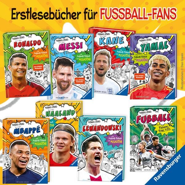Produktbild: Fu&szlig;ball-Stars - Alles &uuml;ber Haaland. Vom Fu&szlig;ball-Talent zum Megastar