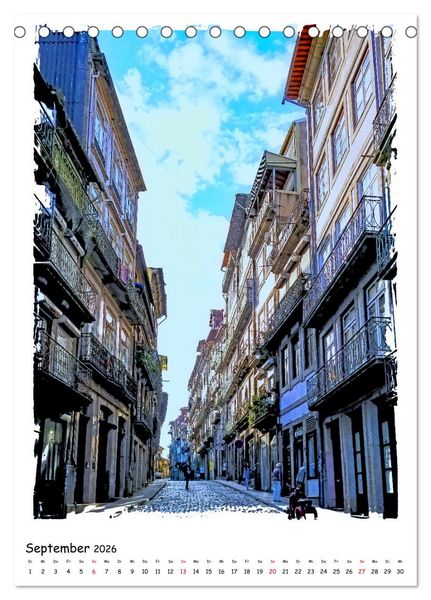 Produktbild: Porto Perle am Douro (Tischkalender 2026 DIN A5 hoch), CALVENDO Monatskalender