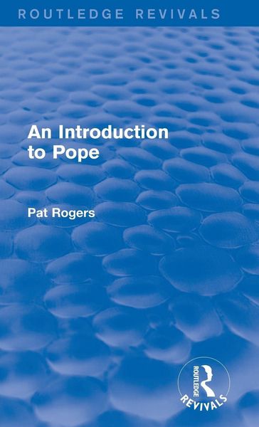 Produktbild: An Introduction to Pope (Routledge Revivals)