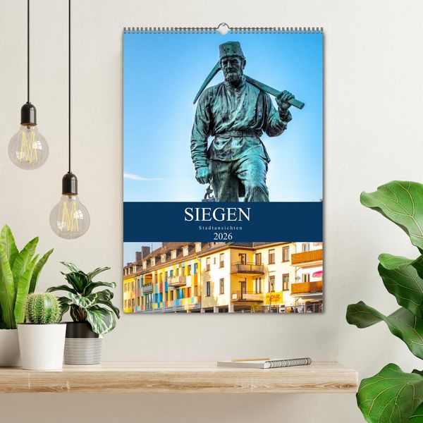 Produktbild: Siegener Stadtansichten (Wandkalender 2026 DIN A2 hoch), CALVENDO Monatskalender