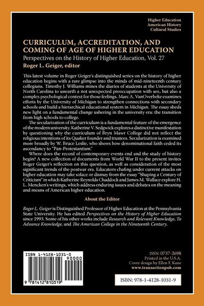Produktbild: Curriculum, Accreditation and Coming of Age of Higher Education