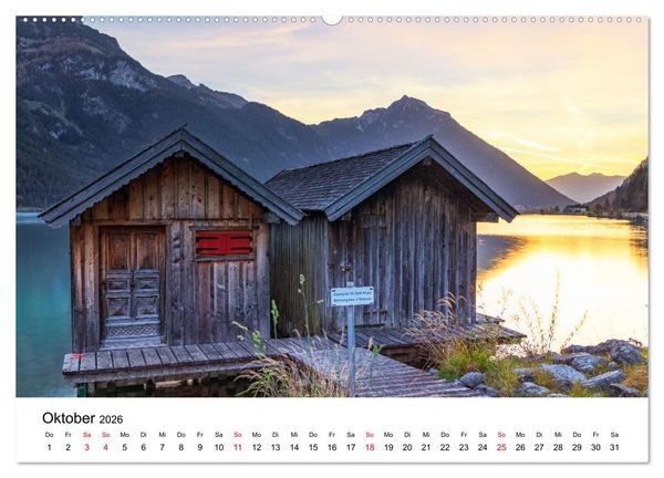 Produktbild: Traumhafter Achensee - eine kalendarische Reise (hochwertiger Premium Wandkalender 2026 DIN A2 quer), Kunstdruck in Hochglanz