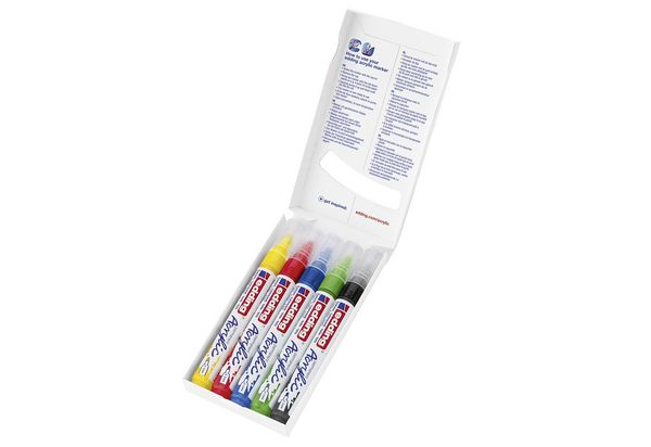 Produktbild: Edding Acrylmarker Acrylic 5100 Mittel 5er Set