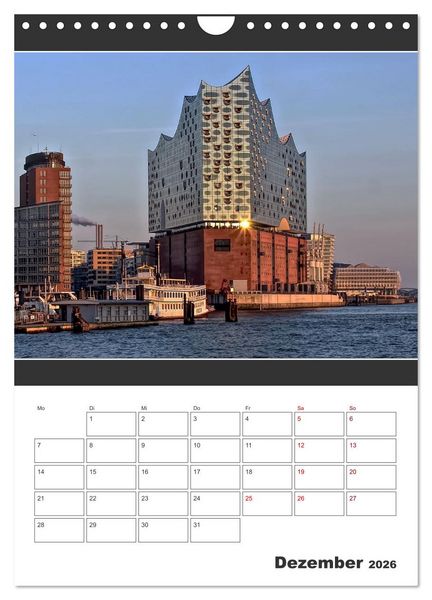 Produktbild: Wahrzeichen Elphi (Wandkalender 2026 DIN A4 hoch), CALVENDO Monatskalender