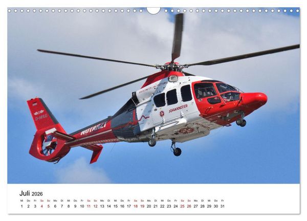 Produktbild: Rettungshubschrauber in Action (Wandkalender 2026 DIN A3 quer), CALVENDO Monatskalender