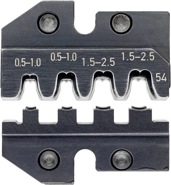 Produktbild: Knipex 97 49 54 Crimpeinsatz Modularstecker 0.5 bis 2.5mm&sup2; Passend f&uuml;r Marke (Zangen) Knipex 97 43 200, 97 43 E, 97 43 E AUS, 97