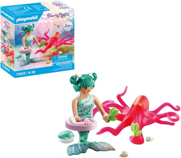 PLAYMOBIL 71503 - Princess Magic - Meerjungfrau mit Farbwechselkrake