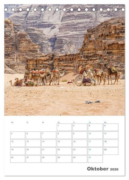 Produktbild: Jordanien ein Schatz im Orient (Tischkalender 2026 DIN A5 hoch), CALVENDO Monatskalender