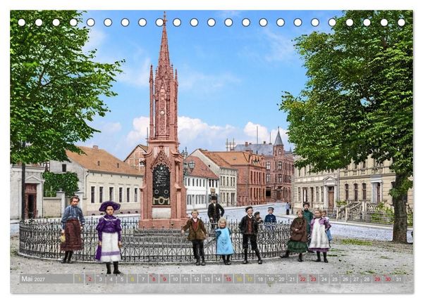 Produktbild: Altmark um 1900 - Orte zur Kaiserzeit in Farbe &ndash; kolorierte Fotografien (Tischkalender 2027 DIN A5 quer), CALVENDO Monatskalender